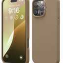 elago Compatible with iPhone 16 Pro Max Case, Premium Liquid Silicone Case, Full Body Protective Cover, Shockproof, Slim Phone, Anti-Scratch Soft Microfiber Lining, 6.9 inch (Brown)