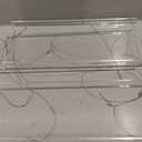 3-Tier Hanging Acrylic Plant Shelves for Windows, Each Tier 16 Inch Long, Height Adjustable Plant Stand, Clear Hanging Plant Stand for Indoor Windows, Grow Herbs,Flower