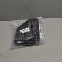 Leather Throw Pillow Covers, Set of 2 Modern Leather/Cotton Decorative Pillowcases for Home Decor Bedroom Living Room Couch Bed Sofa, 20x20 Inch, Black and White