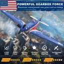 LEAMBE 4 Channel RC Plane, Ready to Fly Aerobatic Aircraft, Easy Control for Beginners, P51 Mustang RC Airplane for Adults Blue-Red