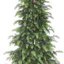 FOTEEWL 5FT Artificial Cedar Trees Topiary for Front Porch Decor - Fake Pine Shrubs Potted Plants Faux Bushes Cypress UV Resistant for Outdoor Indoor Door Offices Farmhouse Home Decor