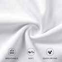 Mancozy Mens V-Neck T Shirts Casual Fashion Longline Shirt Tee for Men (White, XL)