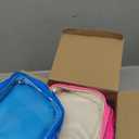 Kacctyen 12 Pcs Mini Makeup Bag Nylon Small Pouch for Purse Mini Square Nylon Pouch with Zipper Small Cosmetic Travel Makeup Bag Purse Organizer for Women (Neon Color,Translucent)