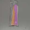 4 Pcs Large Plastic Cosmetic Spatula Reusable Candy Color Cosmetic Mask Mixing Spoon Scoops Spatulas Stick Applicator Beauty Spa Makeup Tools for Facial Skin Care DIY Mask Mixing Sampling Tools