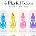 4PCS Mixed Color Glitter Duck Squishy Toys,Squishy Ducks Toys Stress Relief,Glitter Cute Ducks Squishy,Soft Duck Stress Relief Slow Rise Relaxing Sensory Fidget Toy for Adult Use in Offices and Homes