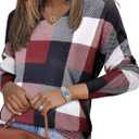Womens Casual Long Sleeve Sweatshirt Soft Lightweight Cozy Knit Pullover Top 2025 (L)