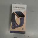 Fitbit Versa 2 Special Edition Health and Fitness Smart Watch with Heart Rate, Music, Alexa Built-In, Sleep and Swim Tracking, Navy and Pink Woven/Copper Rose, One Size (S and L Bands Included), 2.3
