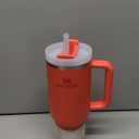 STANLEY Quencher H2.0 Tumbler with Handle and Straw 40 oz | Flowstate 3-Position Lid | Cup Holder Compatible for Travel | Insulated Stainless Steel Cup | BPA-Free | Hot Coral