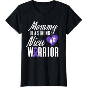 Prematurity Awareness Mommy Nicu Warrior Preemie Dad T-Shirt, Size: X-Small