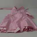 Halter V Neck Mini Dress, Jacquard Bow A Line, Homecoming Prom, Sexy Short Dresses for Women HOCO Formal Birthday (Medium, Pink)