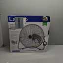 Lasko 20" Silver High Velocity Wall Mount Fan with Pivoting Head - 3 Speeds, Ideal Wall Mount Fan or Floor Fan for Home, Garage, Attic, 2265QM
