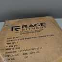 Rage Fitness Cast Iron Weight Plates, Rubber Coated, 2" Steel Insert (5lb, 10lb, 25lb, 45lb - SOLD INDIVIDUALLY), Rubber Weight Plates for Strength Training, Bench Press, Squats, Powerlifting