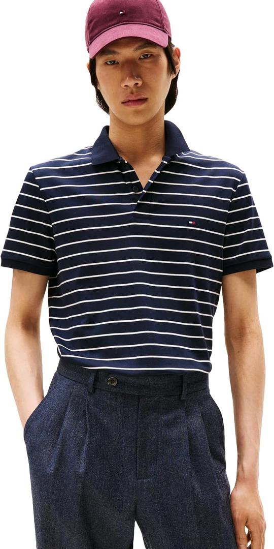 Tommy Hilfiger Mens Short Sleeve Casual Polo Shirts in Regular Fit with Liquid Cotton XL