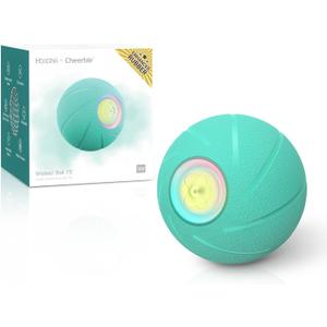 Interactive Dog Toys, Wicked Ball PE, 3 Interactive Modes,Enhanced Rubber Active Rolling Dog Toy with LED Lights for Medium Large Dogs, Motion-Activated Dog Stimulation Toy for Boredom Relief