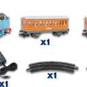Bachmann Trains - Thomas & Friends Thomas with Annie and Clarabel Ready To Run Electric Train Set - HO Scale