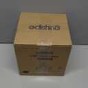 EDISHINE Modern LED Table Lamp, Minimalist Bedside Lamp with Solid Wood Base, 3 Way Dimmable, 3000K/4500K/6000K, 470LM, Black Gold Square Geometric Nightstand Lamp for Living Room, Bedroom, Office