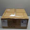 YIMAI Handcrafted Concrete Vessel Sink with Faucet & Drain – Eco-Inspired Coffee Grounds Countertop Basin, 15.7"x5.5", Artisan Brown Cement Bathroom Vanity Bowl for Modern & Luxury Spaces