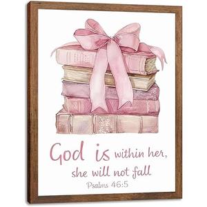 Ryeolo Brand Psalm 46:5 Christian Wall Art Print