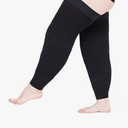 Runee Wide Leg Thigh Compression Stocking - 20-30mmHg Compression For People With Wide Calfs And Thigh (Black)