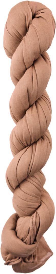 Toutacoo, Cotton Scarf, Chèche, Echarpe, crinkle soft scarf, light, fashion, solid, wrap, shawl, unisex, Plaited 100% Cotton (Count af 3, Camel)