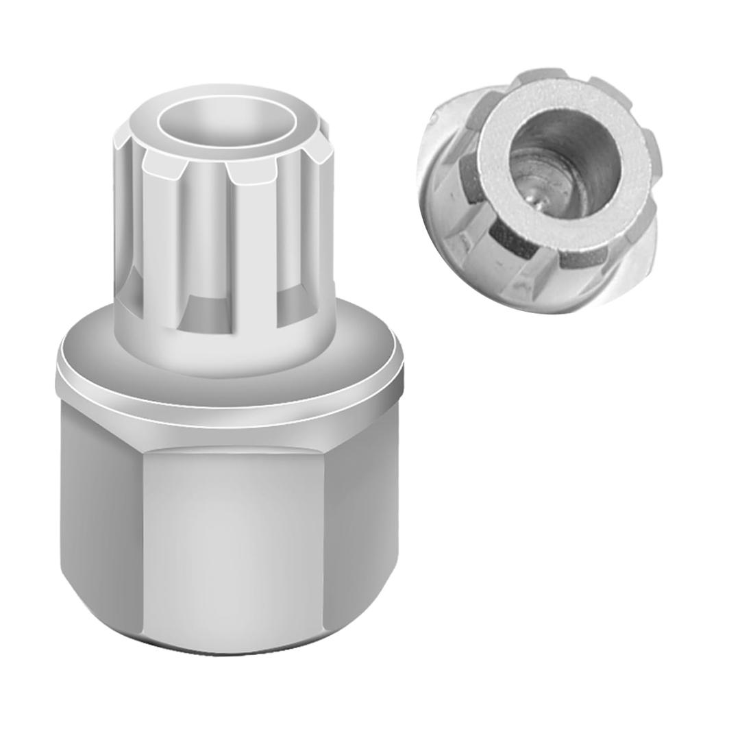 53/8PT Wheel Locking Nut Key Compatible With VW Volkswagen Audi VAG, Lock Nut Socket Adapter, Anti-Theft Lug Nut Removal Tool, Screw Remover