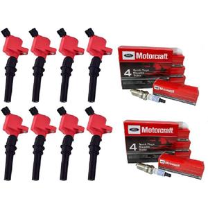 MCK 8pcs Racing Performance Ignition Coil Pack + Iridium Spark Plug Compatible With Lincoln Ford E-150 E-250 E-350 Econoline Excursion Heritage 98-08 V8 4.6L 5.4L V8 FD503 DG508