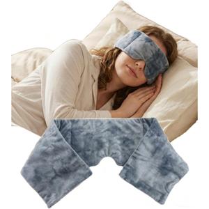 Weighted Sleep Mask with Soft Pressure Hollow Nose Bridge Skin Friendly Fabric for Travel Home Rest Meditation Suitable for Men and Women