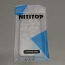 NITITOP Compatible with iPhone 11 Case Cute Clear Aesthetic Floral Flower Hibiscus Pattern for Girls Women Soft TPU Full Camera Lens Shockproof Protective Phone Cover - White