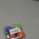 Dog Toy Balls, 4 PCS Rubber Ball Set, Chew Resistant, High Bounce, Textured Design for Teeth Cleaning, Dog Training, Small Breeds, 2in/5cm Diameter (Four colors)