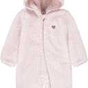 HUGGIES Baby Sherpa Coverall (3-6 Months, Barely Pink)