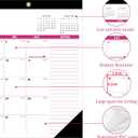 5 x Desk Calendar 2026, Wall Calendar 2026-2027 Large Size 17" X 12" Covers January 2026 to June 2027, Pink Cute Desktop Monthly Calendar for Home Classroom School or Teacher Gifts & Office Supplies