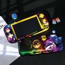 DLseego Cartoon Balls Switch Lite Protective Case Cool Hard PC Shell Shockproof Scratch Resistant Cover Joy Con Japanese Amine Skin with 2PCS Blue and Red Balls Thumb Grips Caps for Switch 2019
