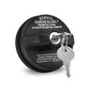 HABNVUON Locking Gas Cap, Locking Gas Cap lock, Fuel Tank Cap with Key for 4Runner Chevy Silverado 1500 2500 3500, Nissan GMC Subaru Buick 77300-47020 10504, Black