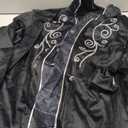 Men Medieval Steampunk Tailcoat Jacket Gothic Victorian Frock Coat Uniform Halloween Party Cosplay Gentleman Costumes (XX-Large, Black)