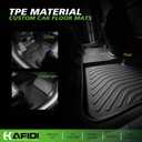 HAFIDI Floor Mats & Cargo Liner Set Fit for 2018-2023 Subaru Crosstrek & 2017-2023 Impreza (Not Hybrid Models) All Weather Protection TPE Car Full Set Floor Liners Custom Accessories - Black