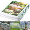 Garden Netting Pest Barrier 10 x 50FT Garden Mesh Netting Insect Netting Garden Neting for Raised Beds Garden Insect Barrier Plant Mesh Cover for Vegetable Flowers Fruits Plants Greenhouse