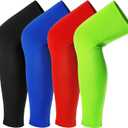 Leg Sleeves Compression Long Knee Sleeve UV Protect for Men Women Sport Basketball Football (Mixed Colors)