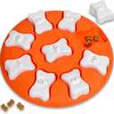 Outward Hound by Nina Ottosson Dog Smart Treat Puzzle Enrichment Toy, Level 1 Beginner, Orange