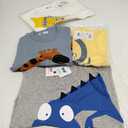 TABNIX Boys' 4-Pack Animal Short Sleeve Crewneck T-Shirts Top Tee  Toddler Boys' Value Pack Cotton T-Shirt (size 5T)