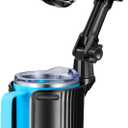 This Hill Upgraded Cup Holder Phone Mount, 2 in 1 Universal Adjustable Long Neck, Compatible with iPhone 14 Pro Max/SE/8/7/6, Samsung & All Smartphones, Black