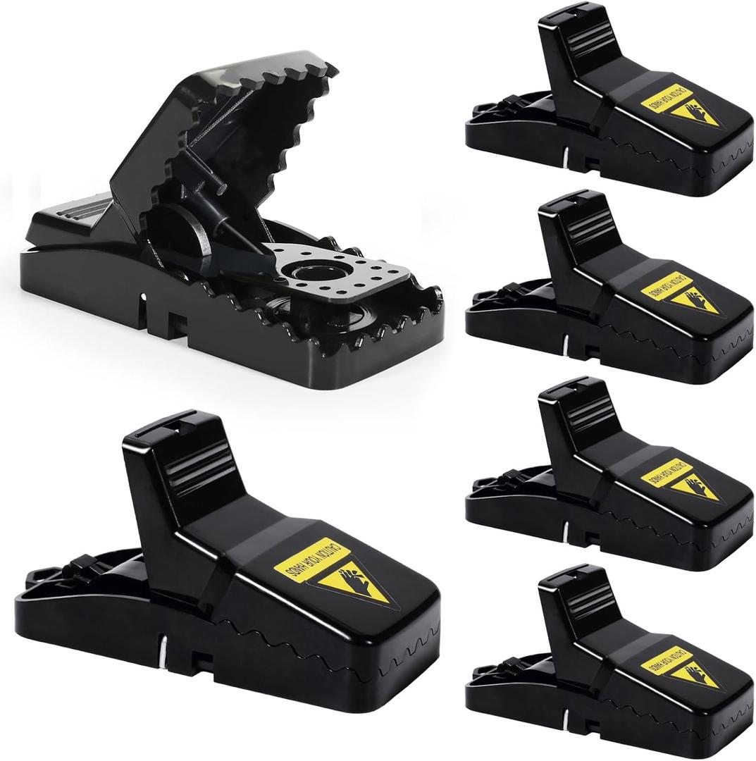 6 Pack Mouse Traps Indoor for Home,Mice Traps for House,Reusable Mouse Trap That Work,Small Mice Catchers for Home Indoor, Quick Set Mousetraps Effective