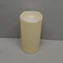 Homemory 6" x 12" Extra Large Outdoor Waterproof Candle with Auto 6-Hour Timer, Ivory Plastic Made, Long Last for Half A Year