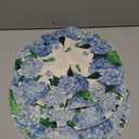 Artoid Mode Watercolor Hydrangea Placemats for Dining Table, 12 x 18 Inch Spring Summer Seasonal Decoration Rustic Washable Table Mats Set of 3 Purple (Blue/Red)