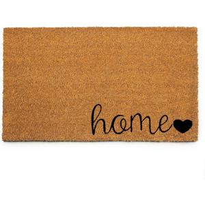 PLUS Haven Coconut Coir Home Entrance Door Mat  17.5" x 30" | Home Sweet Home Heavy-Duty Doormat for Indoor & Outdoor Use | Durable & Eco-Friendly