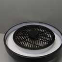 Low Profile Bladeless Ceiling Fan with Lights and Remote, Dimmable LED with Remote/APP Control, Flush Mount for Bedroom