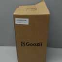 Goozii Gold Free Standing Toilet Paper Holder Stand with Phone Shelf, Floor Bathroom Tissue Holder for Large Mega Rolls, Metal Freestanding Toilet Paper Roll Holder with Wipes Storage Tray