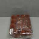 Velvet Christmas Ball Ornaments - 46pcs Flocked Christmas Tree Decorations Set Assorted Shatterproof Hanging Ornaments with Loop for Xmas Holiday Home Decor, 3 Sizes (Orange)