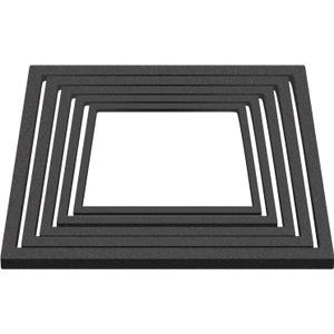 5Pcs Fish Black Foam Feeding Rings Set, Floating Aquarium Plant Corral, Square Feedings Rings for Fish Tank, Floating Plant Ring, Betta Fish Tank Aquarium Accessories