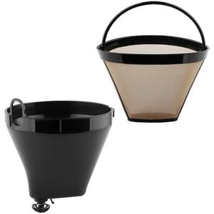 Anbige Replacement Parts Filter Basket and Gold Tone Permanent filter, Compatible with Cuisinart Coffee Maker DCC-1200