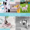 X-Small Dog Recovery Suit Female Spay, Professional Dog Surgery Suit Post Neuter, Abdominal Surgical Suit for Male Dogs Can Pee, Prevent Licking Soft Breathable Cotton Covers Wound (Pink, XS)